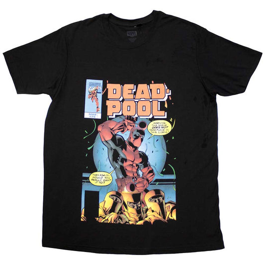 Marvel Comics T Shirt - Deadpool Bubble Text