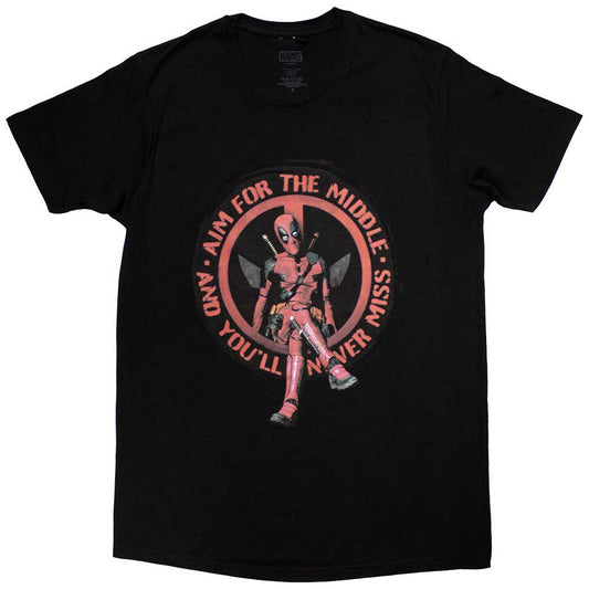 Marvel Comics T Shirt - Deadpool Aim Middle