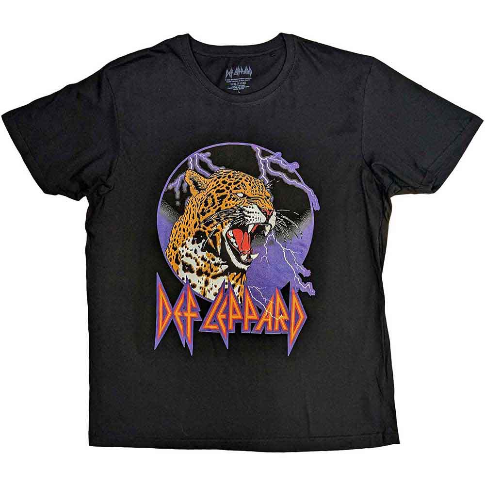 Def Leppard T Shirt - Lightning Leopard