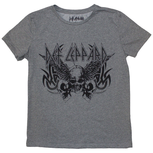 Def Leppard Woman's T Shirt - Tribal Skull
