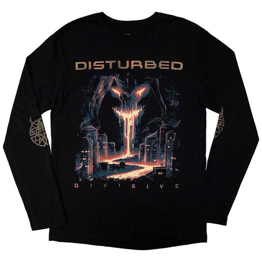 Disturbed Long Sleeve T Shirt - European Tour '23 Divisive