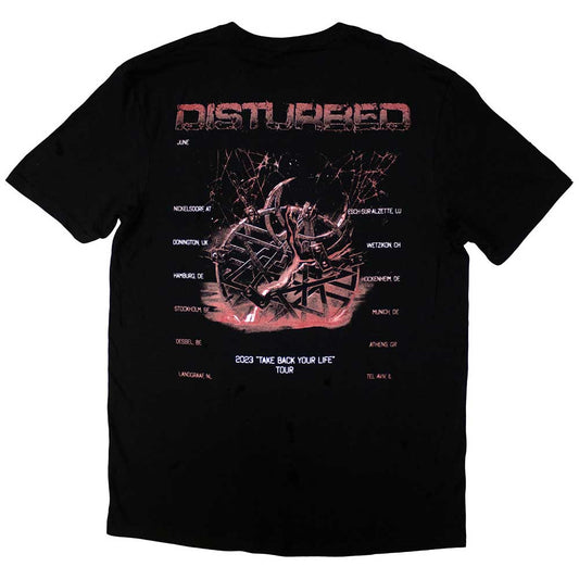 Disturbed T Shirt - European Tour '23 Medallion
