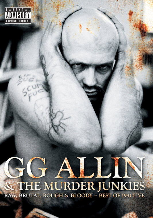 Gg Allin DVD - Raw,Brutal,Rough & Bloody-1991 | Buy Now For 19.99