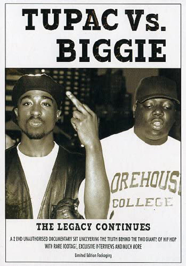 Tupac Shakur & Notorius Big DVD - Tupac Vs Biggie: The Legend | Buy Now For 19.99