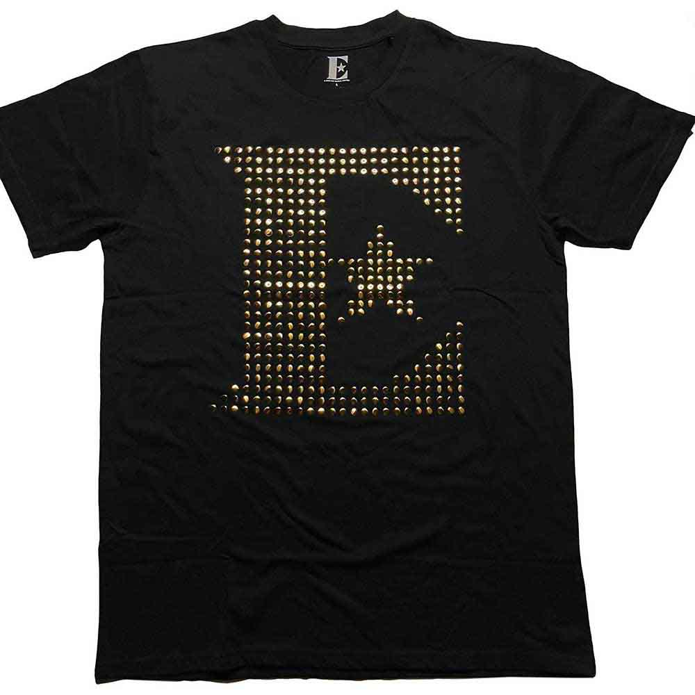 Elton John T Shirt - E Logo Diamante
