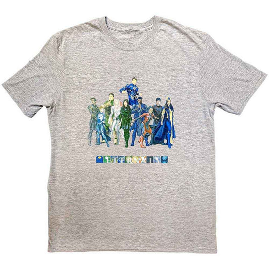 Marvel Comics T Shirt - Colour Block Characters
