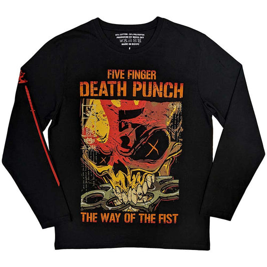 Five Finger Death Punch Long Sleeve T Shirt - The Way Of The Fist