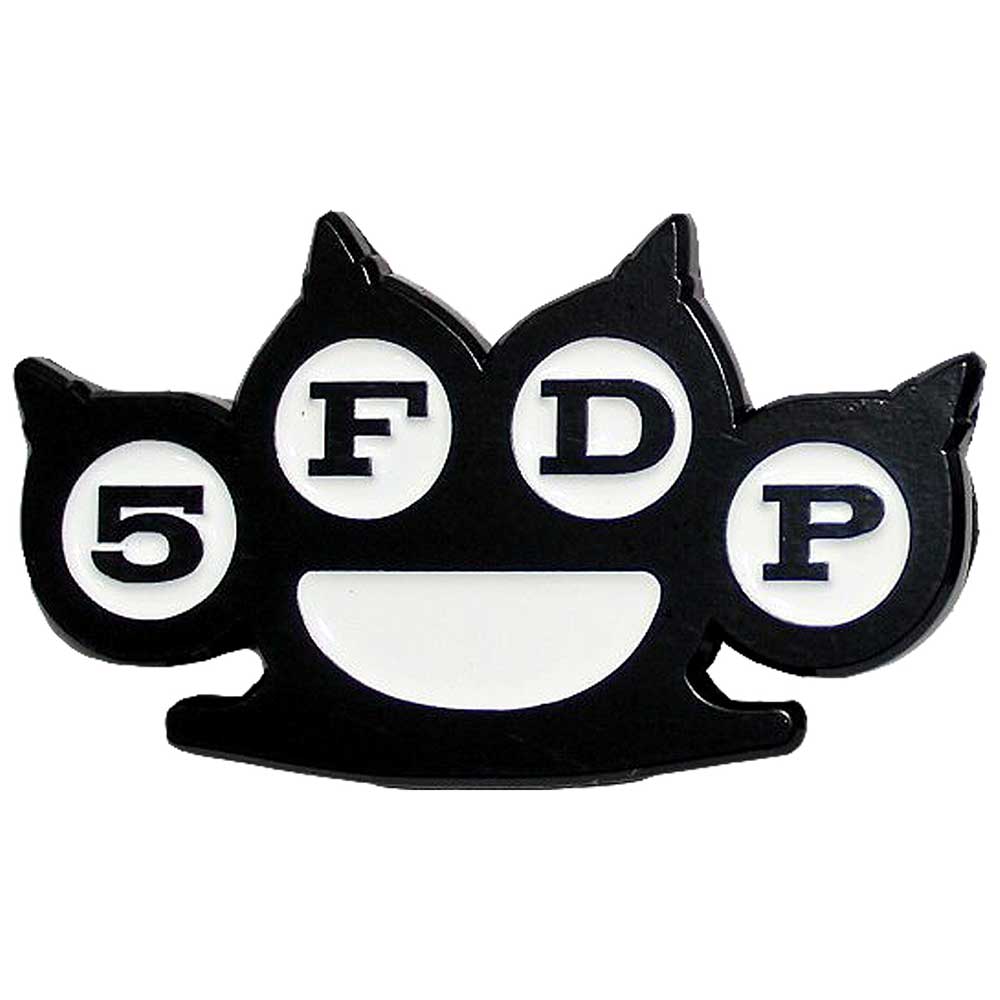 Five Finger Death Punch Pin Badge - Knuckles B&W