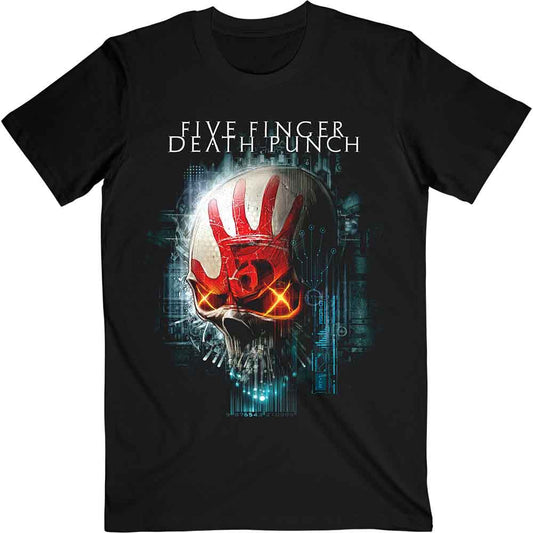 Five Finger Death Punch T Shirt - Interface Skull