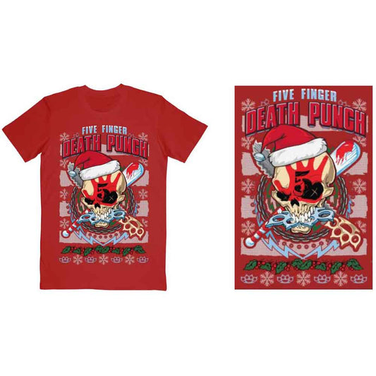 Five Finger Death Punch T Shirt - Zombie Kill Xmas
