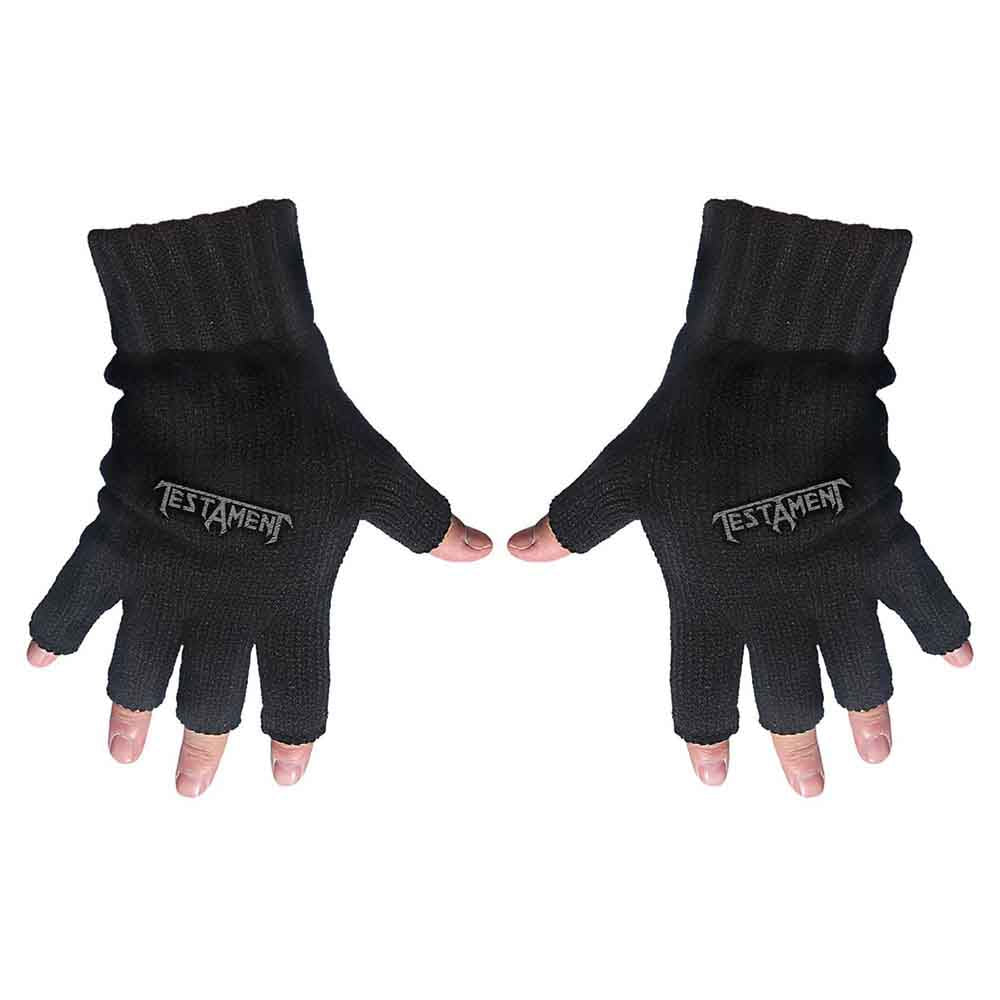 Testament Fingerless Gloves - Logo