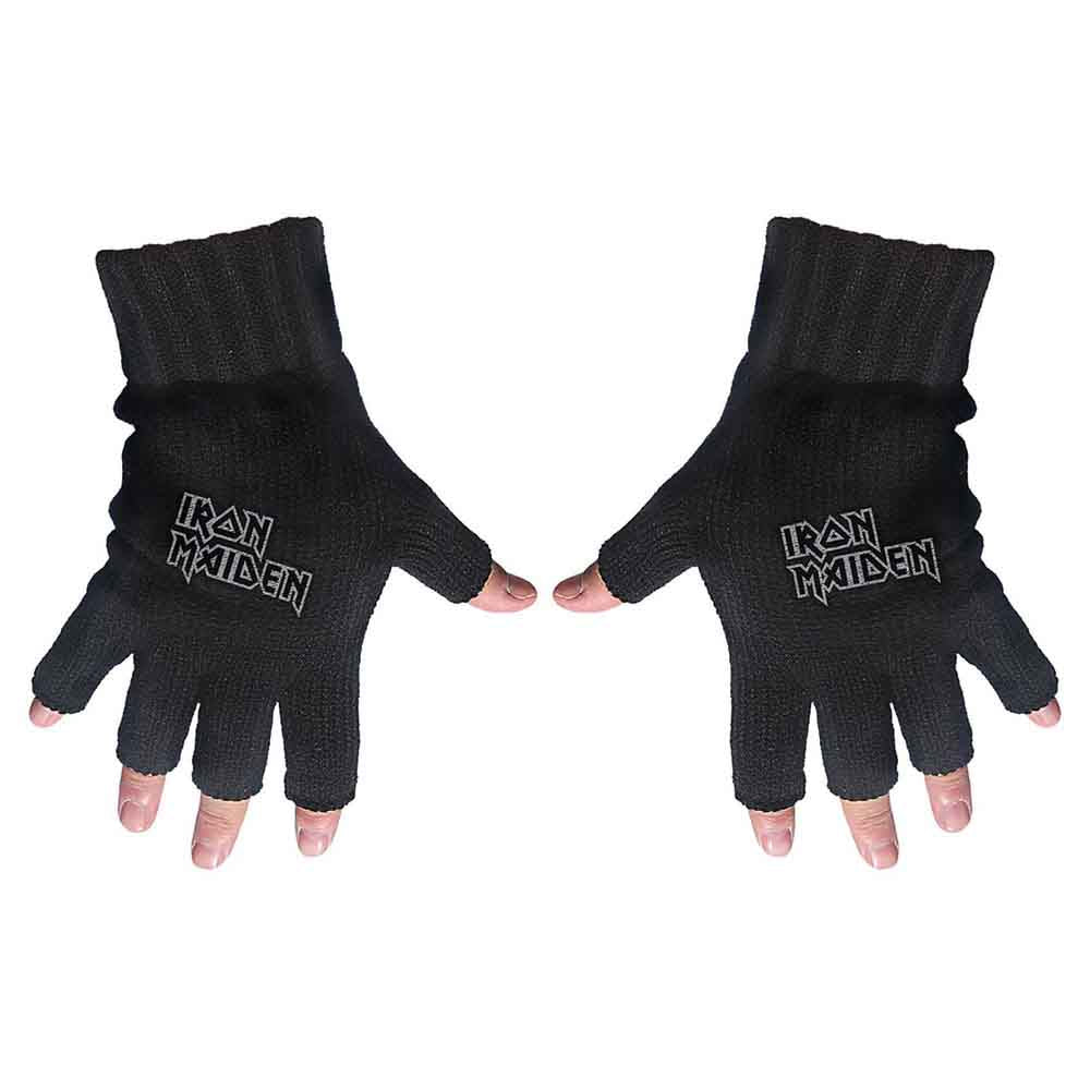 Iron Maiden Fingerless Gloves - Logo