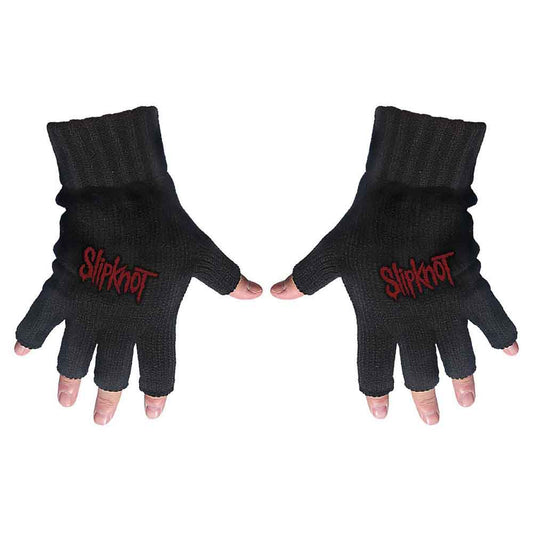 Slipknot Fingerless Gloves - Logo