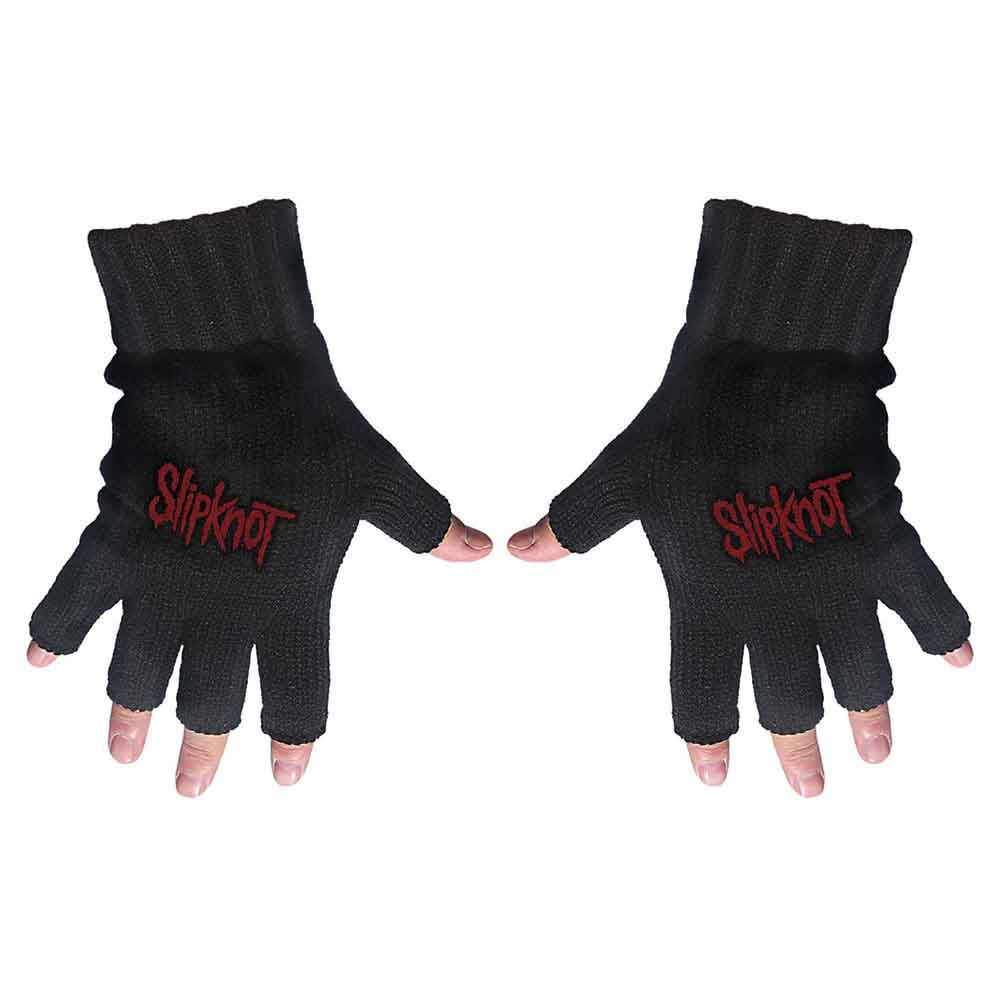 Slipknot Fingerless Gloves - Logo