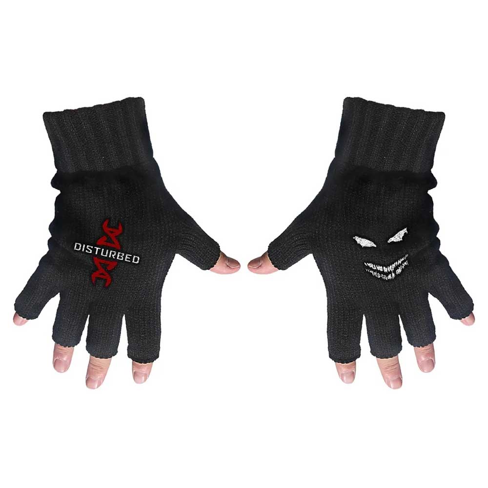 Disturbed Fingerless Gloves - Reddna