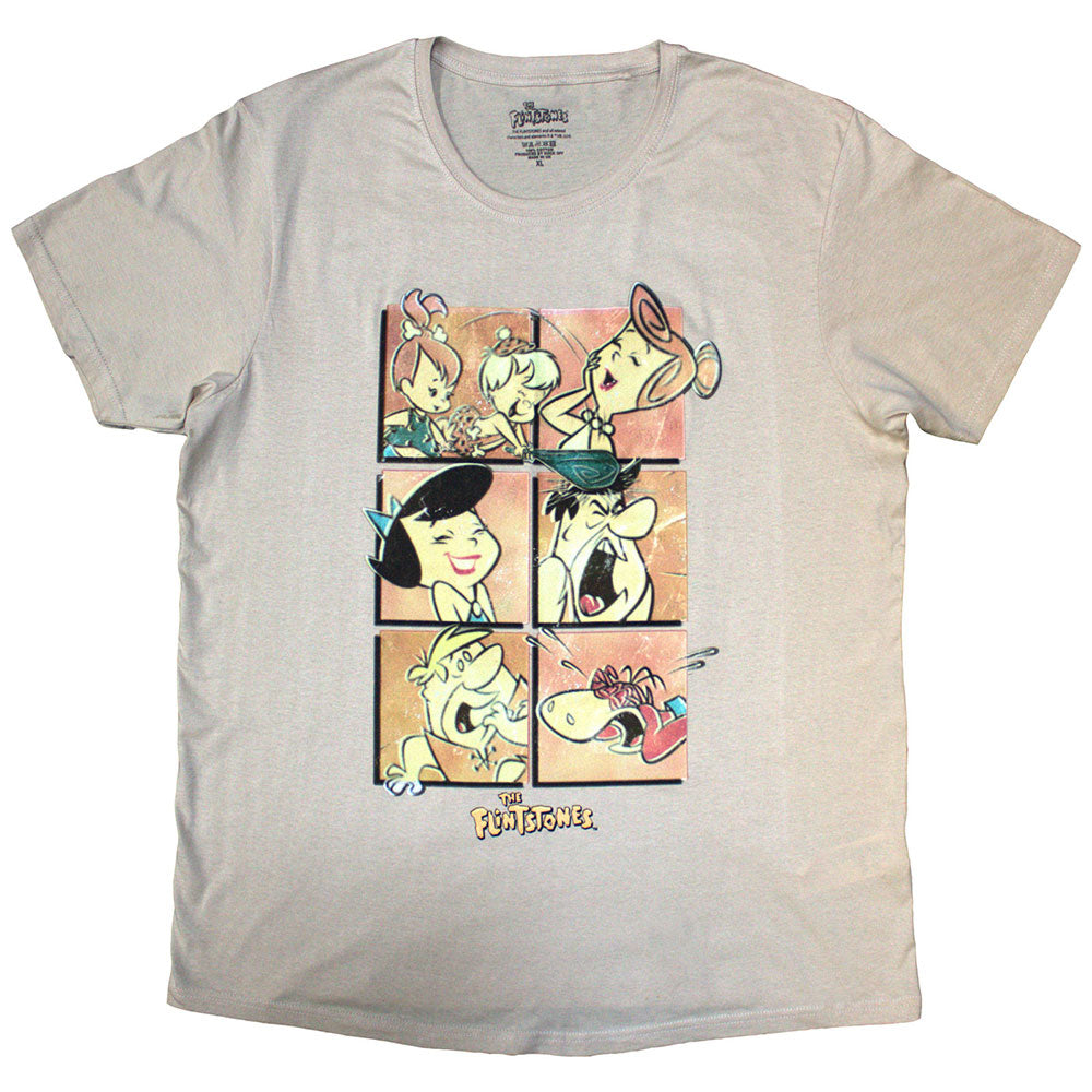 Warner Bros T Shirt - Flintstones Grid