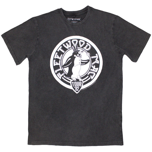 Fleetwood Mac T Shirt - Tour '82 Penguin Stone Wash
