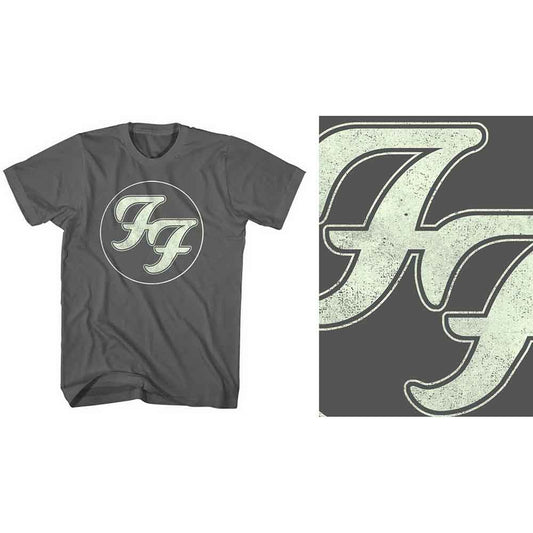 Foo Fighters T Shirt - Gold FF Logo