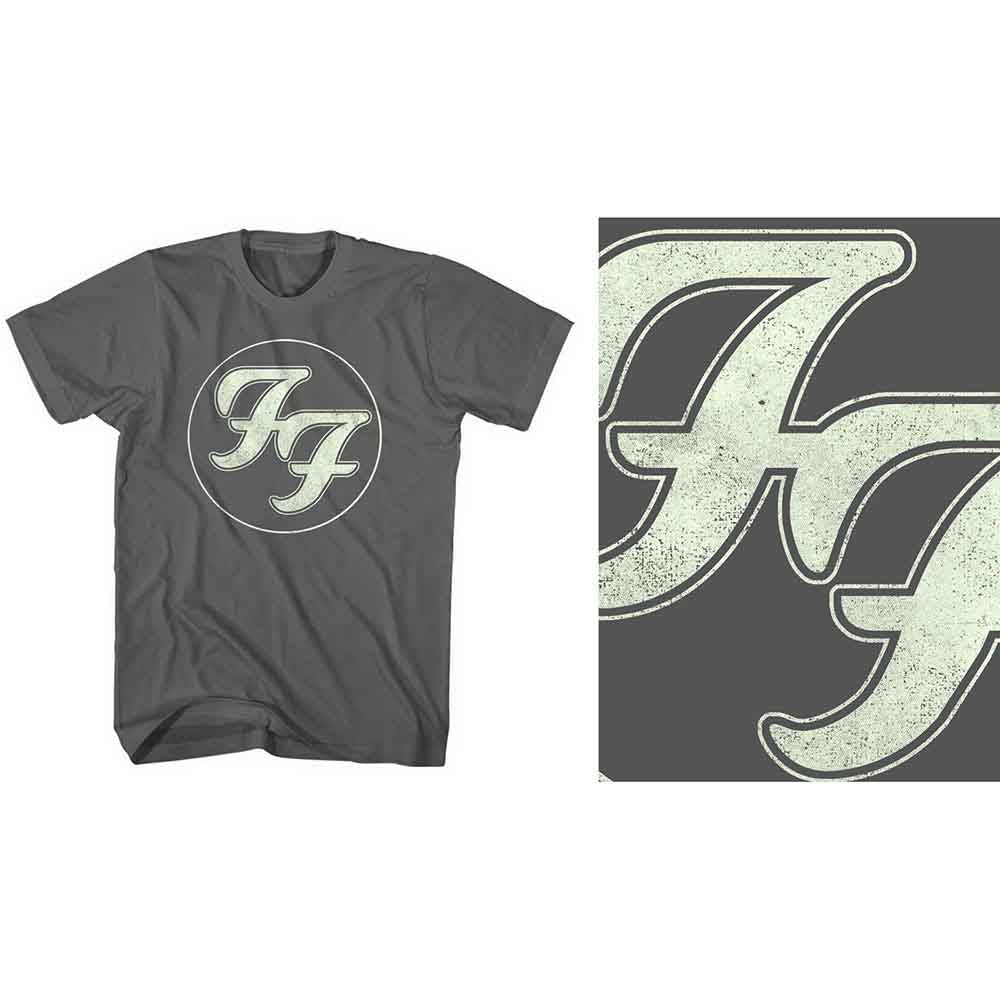 Foo Fighters T Shirt - Gold FF Logo