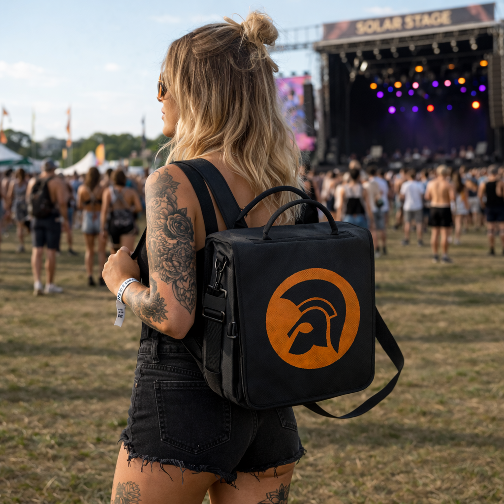 Rocksax Trojan Vinyl Backpack - Helmet