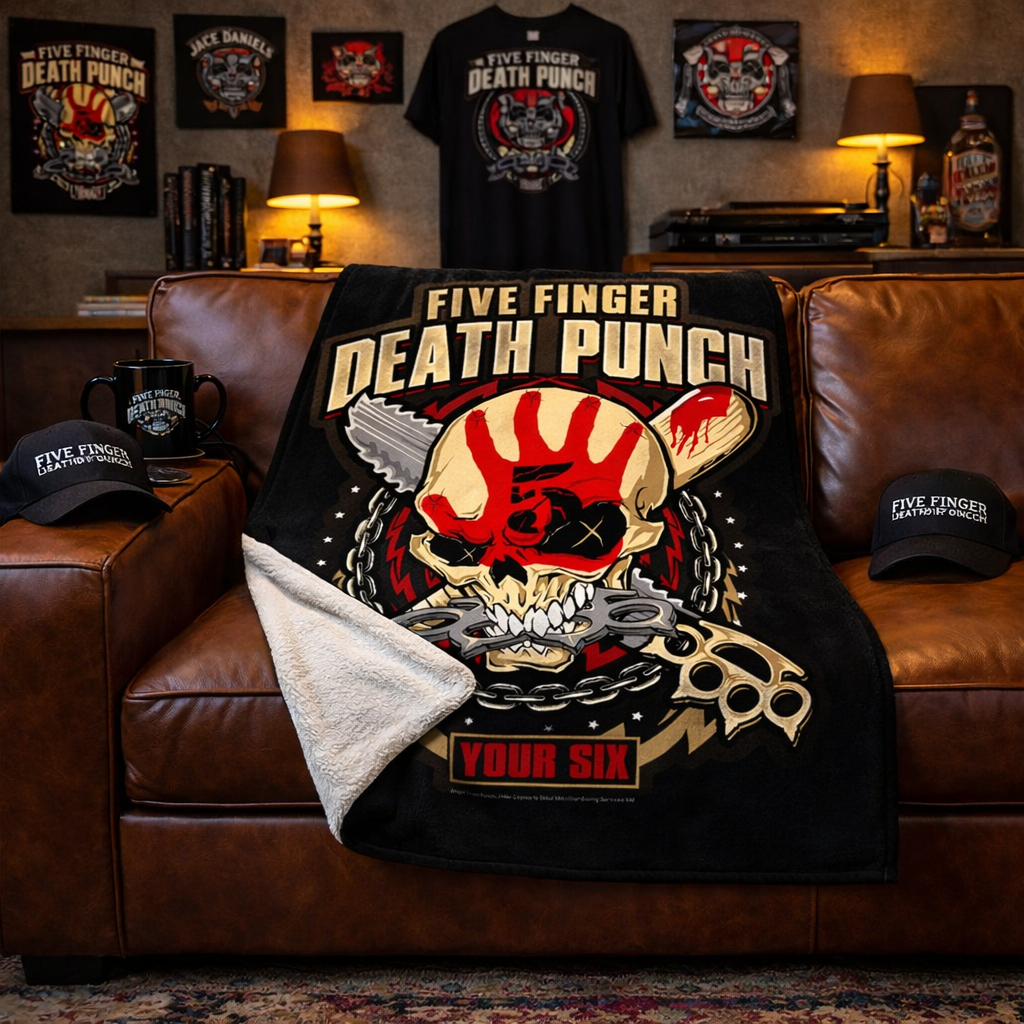 Rocksax Five Finger Death Punch Blanket - Got Your Six