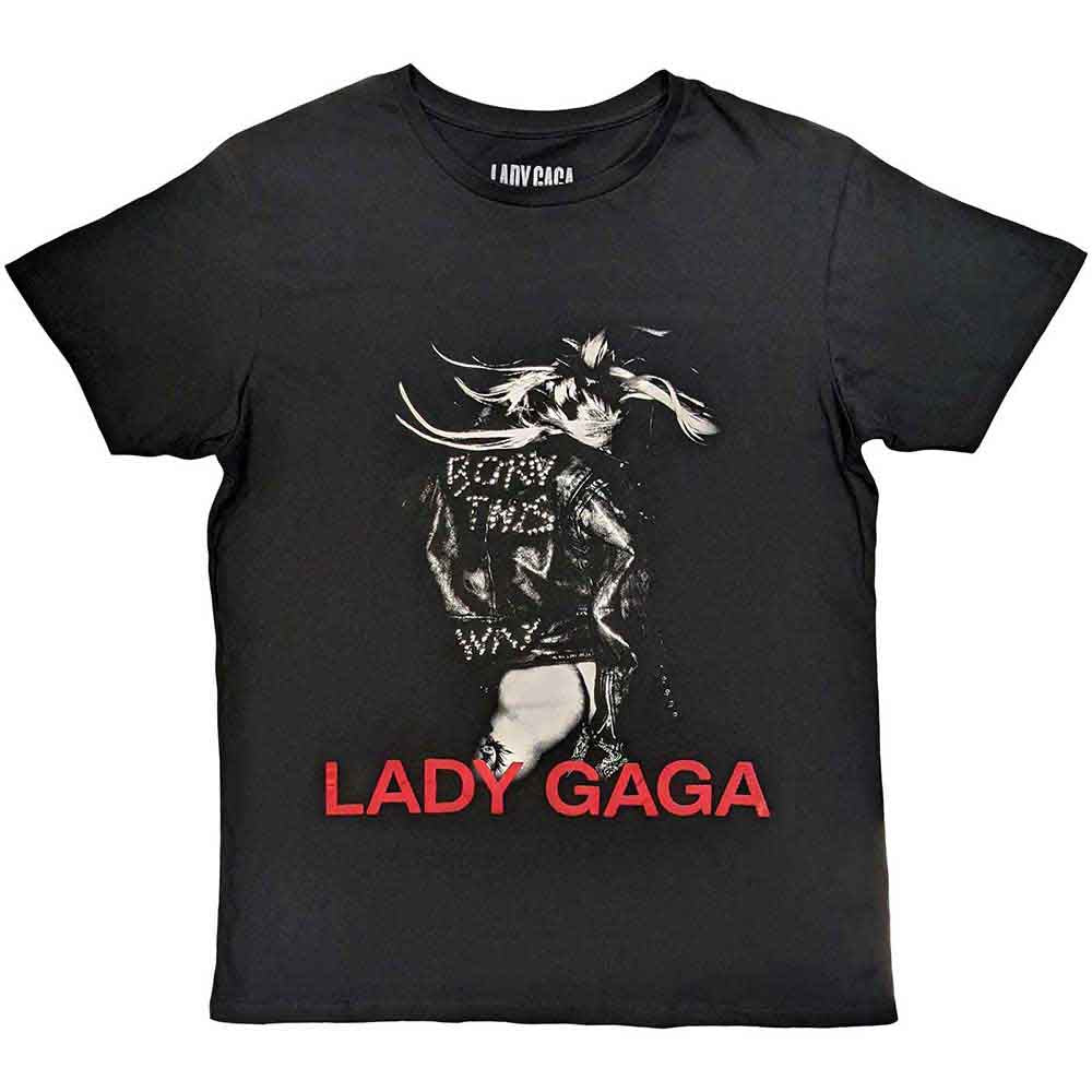 Lady Gaga T Shirt - Leather Jacket