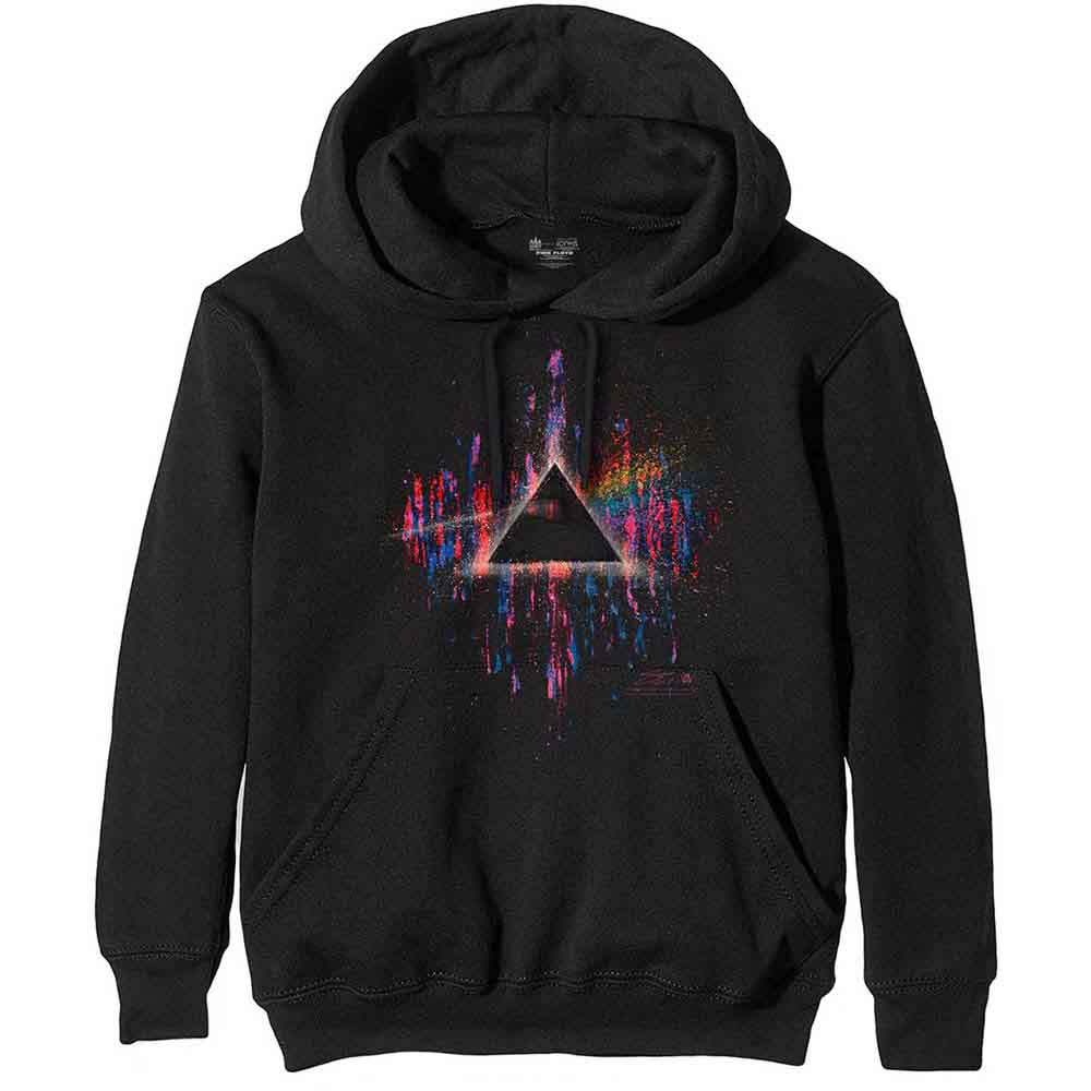 Pink Floyd Pullover Hoodie - DSOTM Pink Splatter