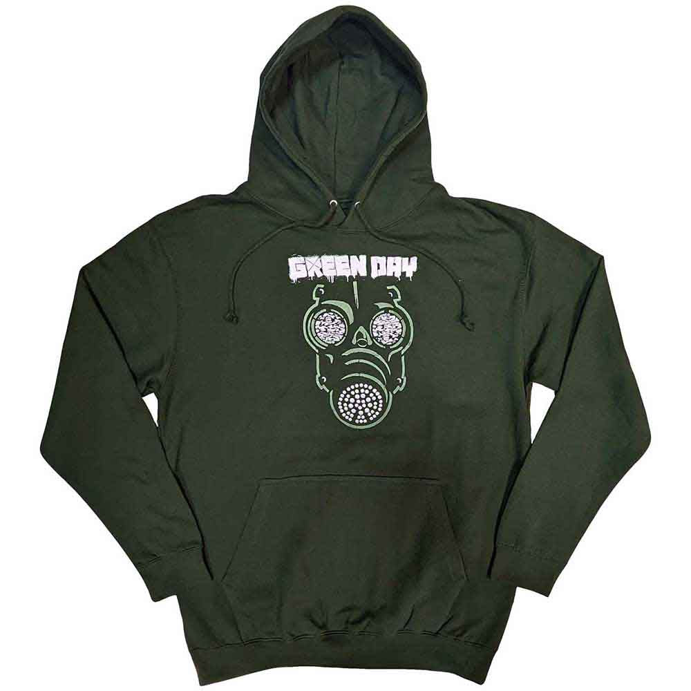 Green Day Pullover Hoodie - Green Mask
