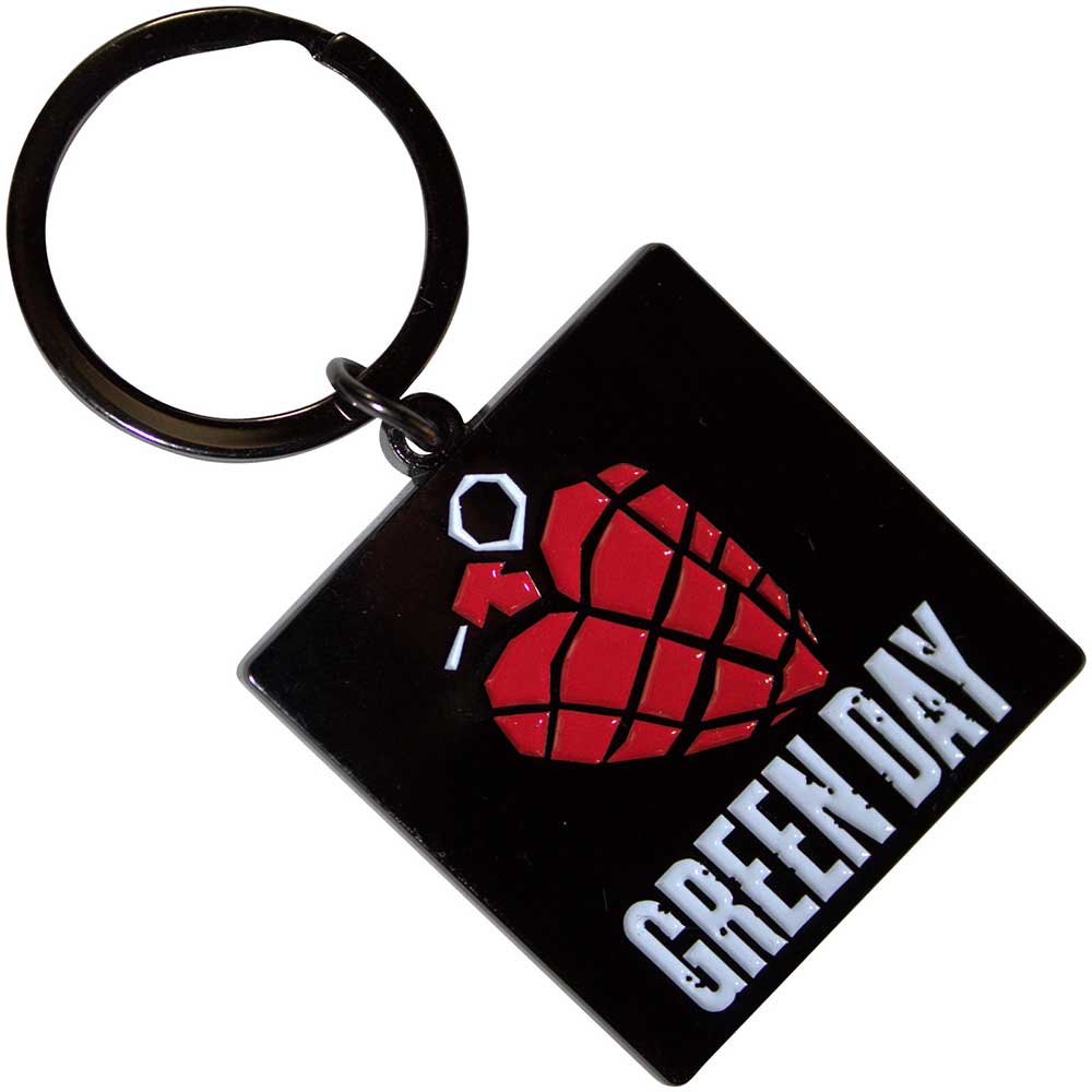 Green Day Standard Keychains - Grenade Logo