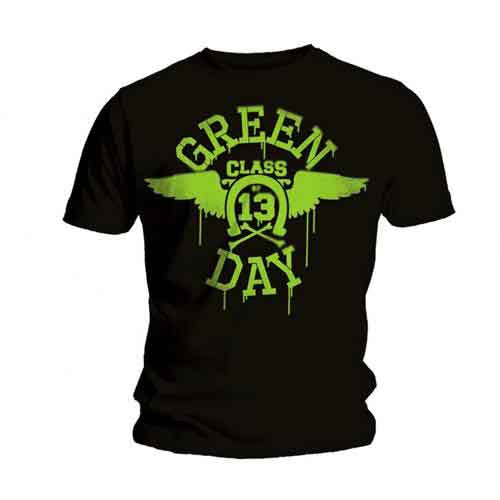 Green Day T Shirt - Neon Black
