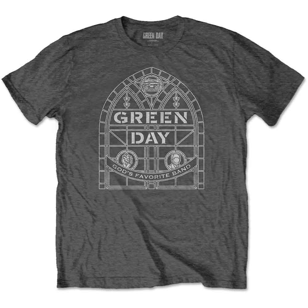 Green Day T Shirt - Stained Glass Arch