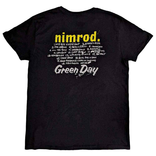 Green Day T Shirt - Nimrod Tracklist