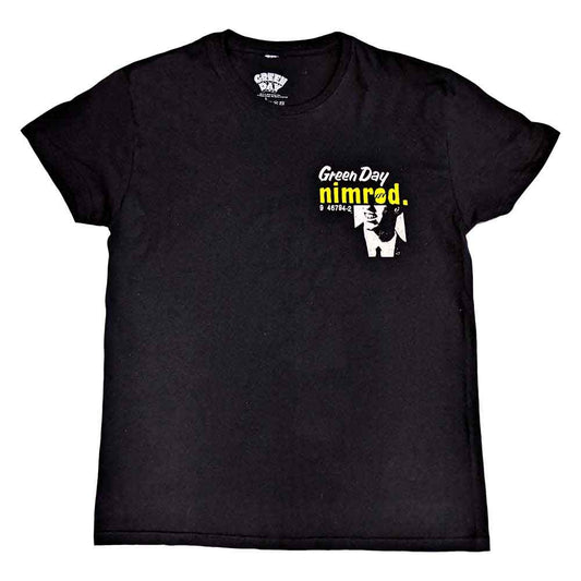 Green Day T Shirt - Nimrod Breast-Print