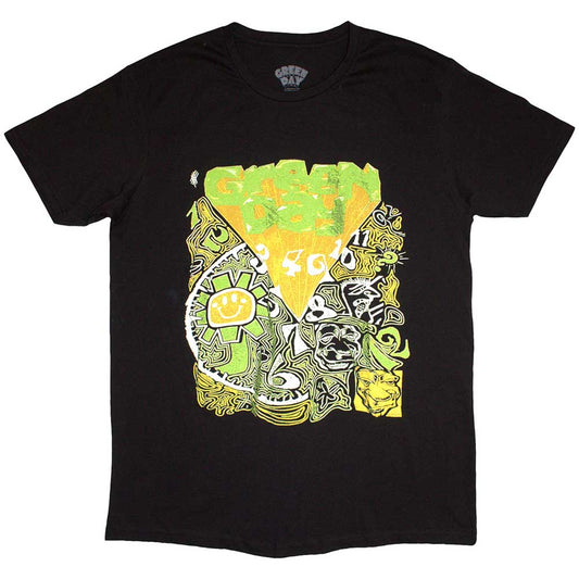 Green Day T Shirt - Psychadelic Kerplunk