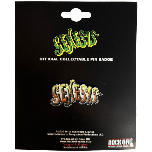 Genesis Pin Badge - Distressed Bat JD Print | Buy Now For 9.99