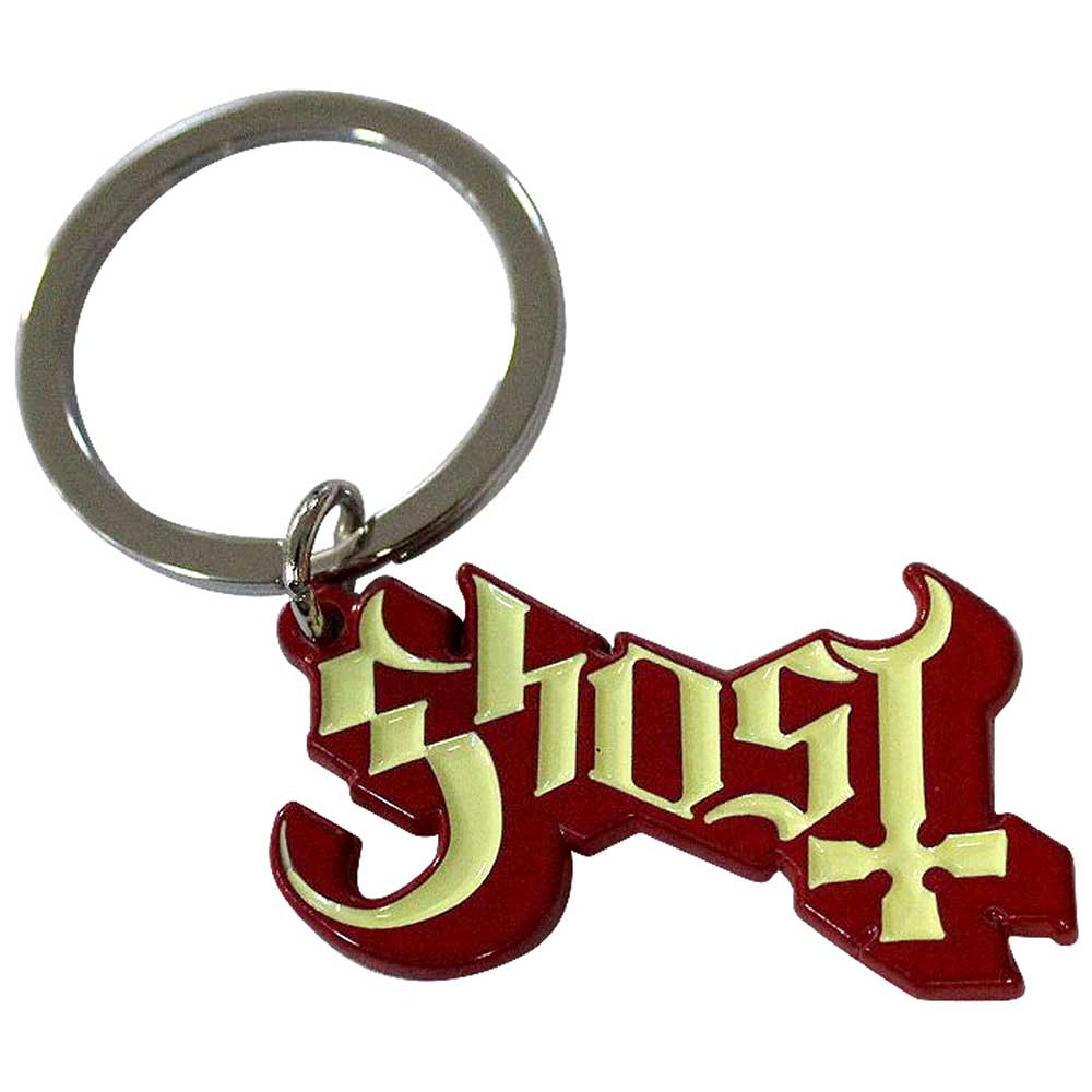 Ghost Standard Keychains - Logo Red Shadow