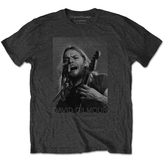 David Gilmour T Shirt - On Mic Halftone