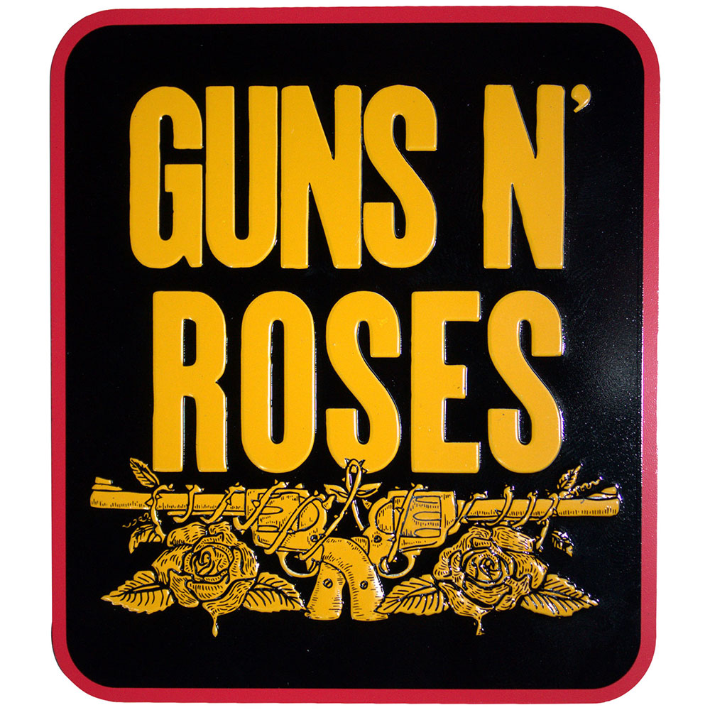 Guns N Roses Fridge Magnets - Stacked Black