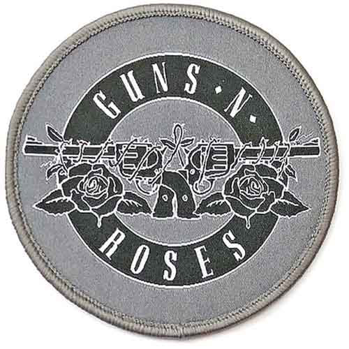 Guns N Roses Patches - Woven Sew On - White Circle Logo