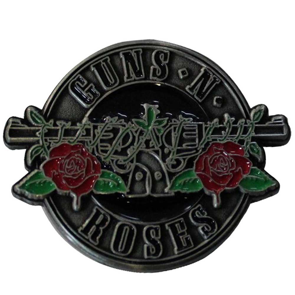 Guns N Roses Pin Badge - Silver Circle Logo