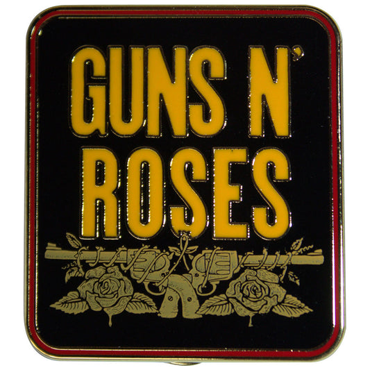Guns N Roses Pin - Badge - Stacked Black