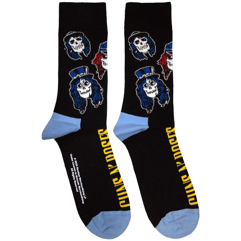 Guns N Roses Ankle Socks - Skulls Band