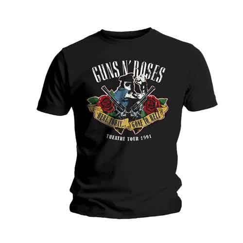 Guns N Roses T Shirt - Here Today And Gone To Hell