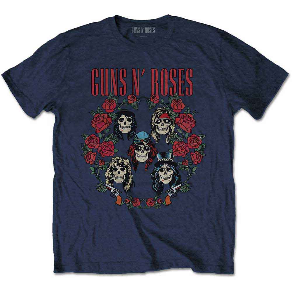 Guns N Roses T Shirt - Skulls Wreath