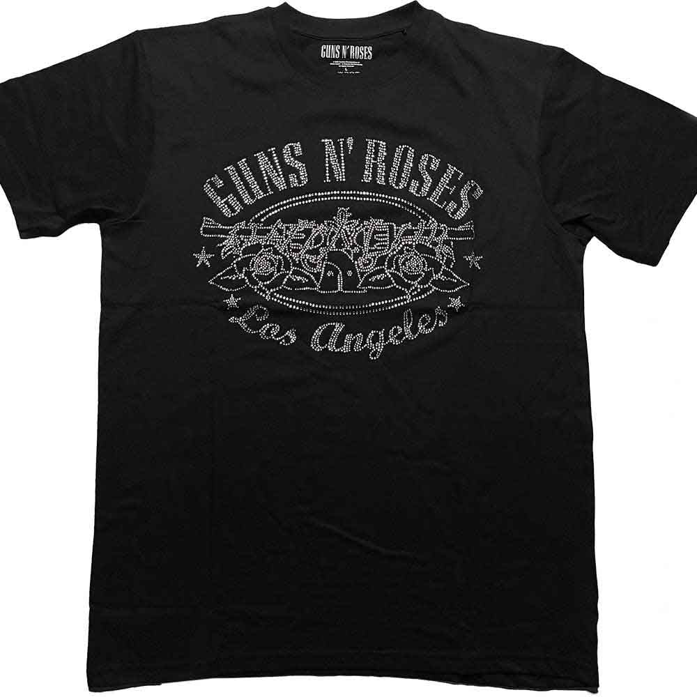 Guns N Roses T Shirt - LA Logo Diamante