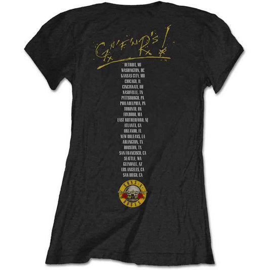 Guns N Roses Woman's T Shirt - Not In This Lifetime Tour