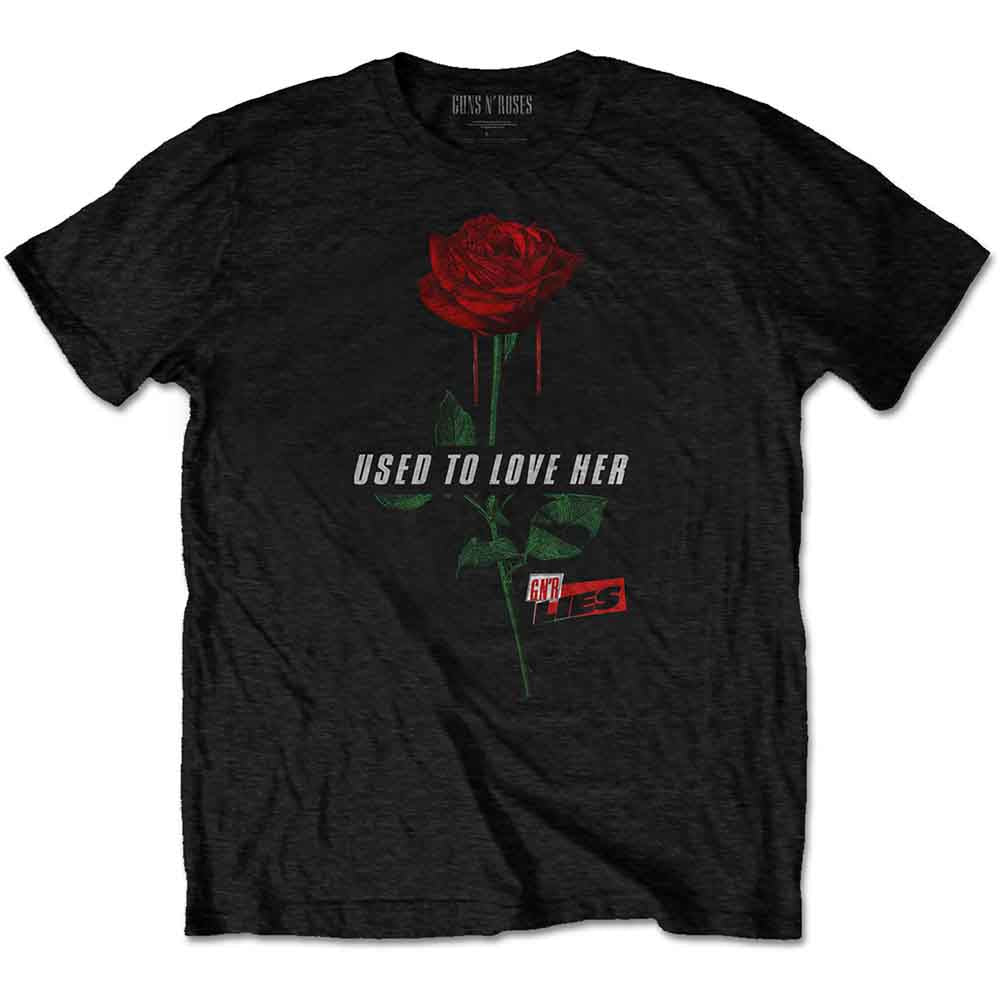 Guns N Roses T Shirt - Used To Love Her Rose