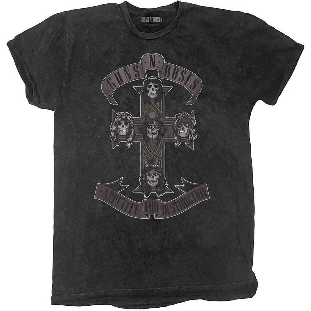 Guns N Roses T Shirt - Monochrome Cross