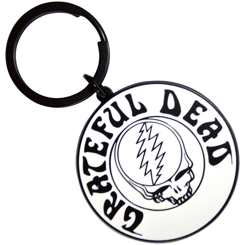 Grateful Dead Standard Keychains - Steal Your Face Mono Black