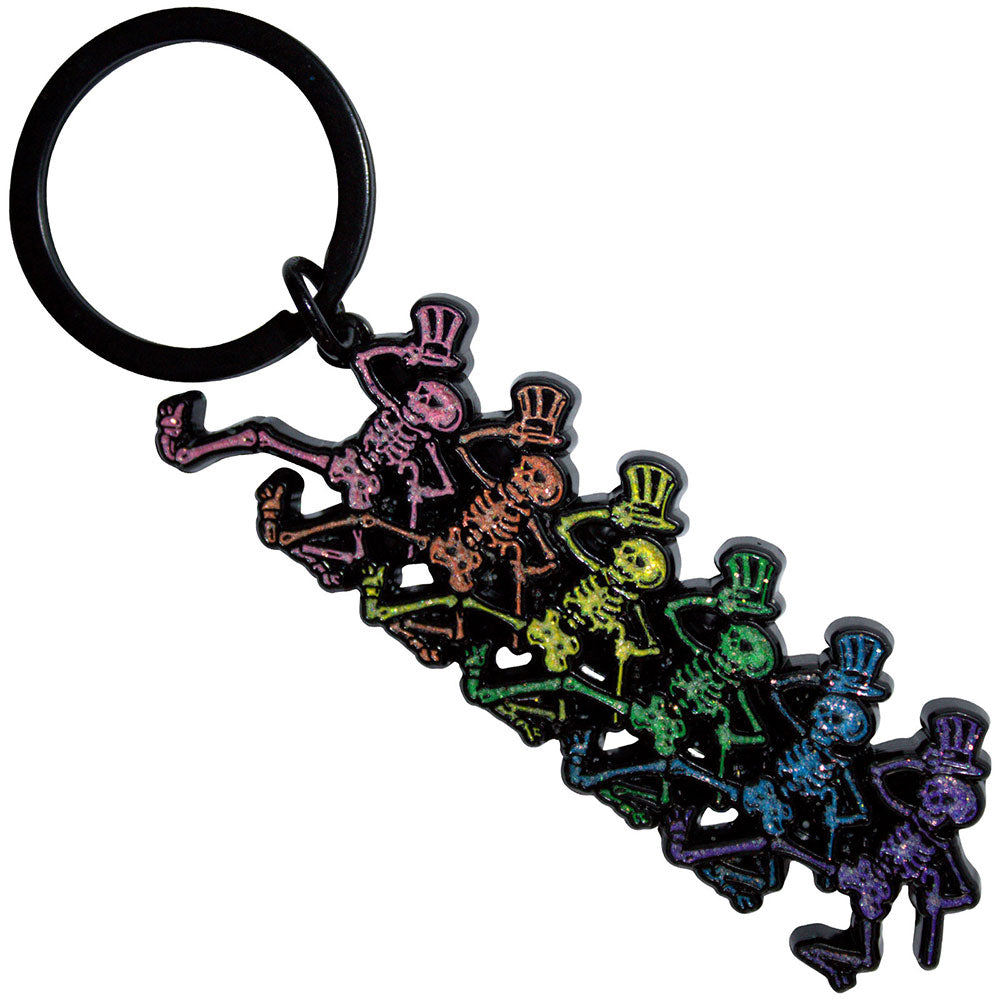 Grateful Dead Standard Keychains - Dancing Skeletons